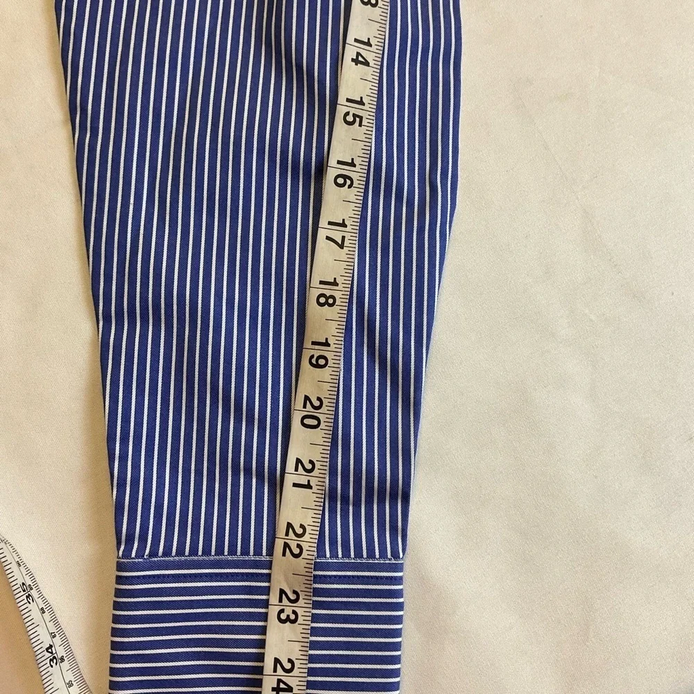 Banana Republic Men’s Blue Striped Dress Shirt Small 14–14.5 NWT